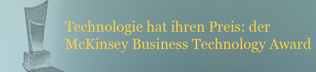 Business Technology Award von McKinsey & Company